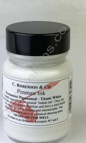 Penman Permanent Pigmented Ink - Titane White 30ml